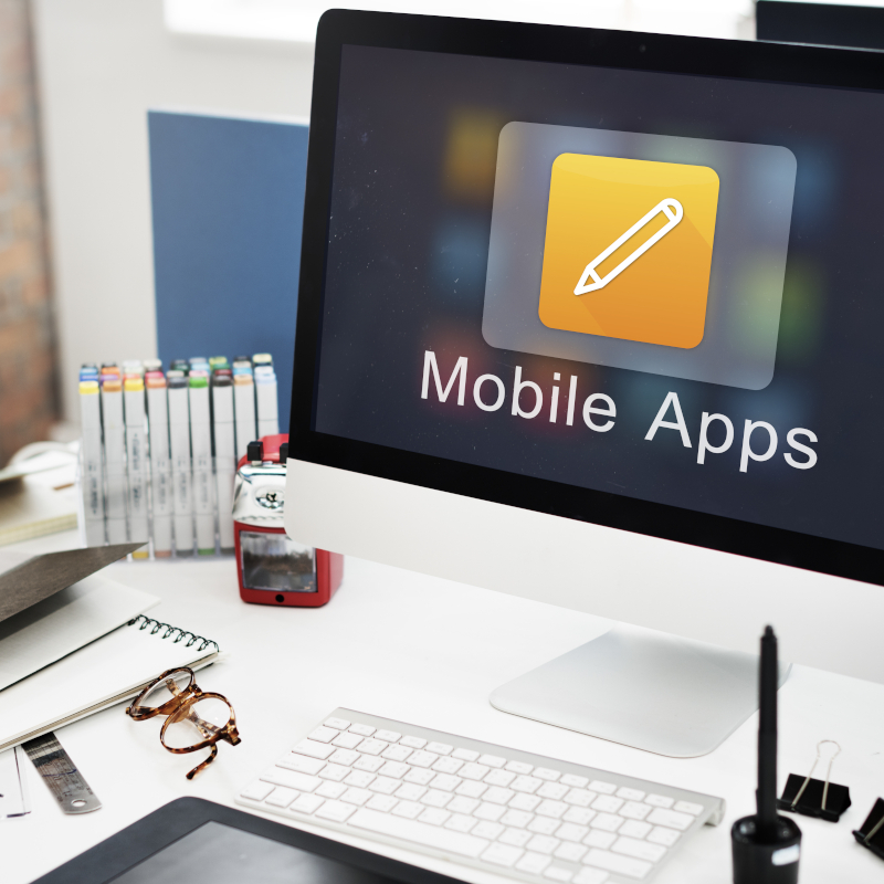 Mobile Application Design Illustrator Creativity Concept